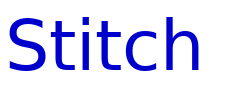 Stitch & Bitch 字体